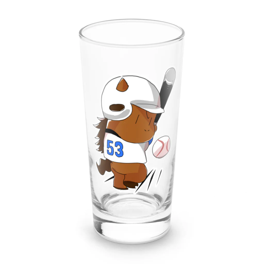 アナ５３ショップの【数量限定】野球アナ５３・ロンググラス① Long Sized Water Glass :front