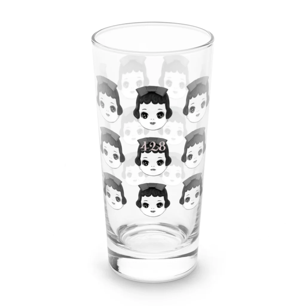 中山ちゃん人形商店の428アンチエイジング身代わりミーコ Long Sized Water Glass :front