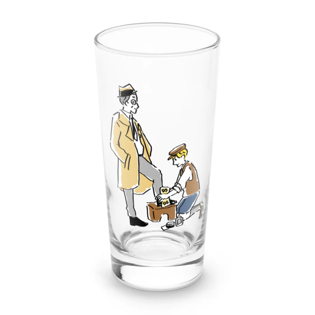 Bandessineeの靴磨きの少年 Long Sized Water Glass :front