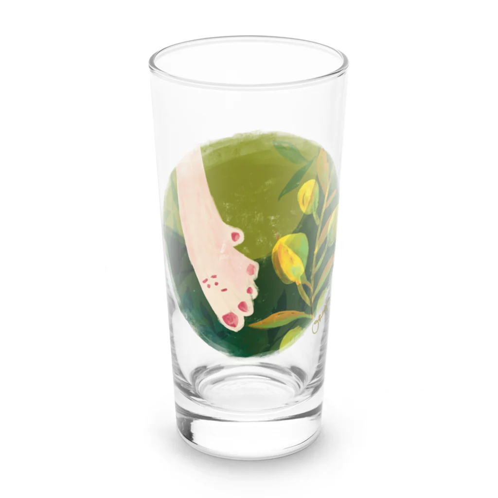 okayun.のオリーブラブ Long Sized Water Glass :front