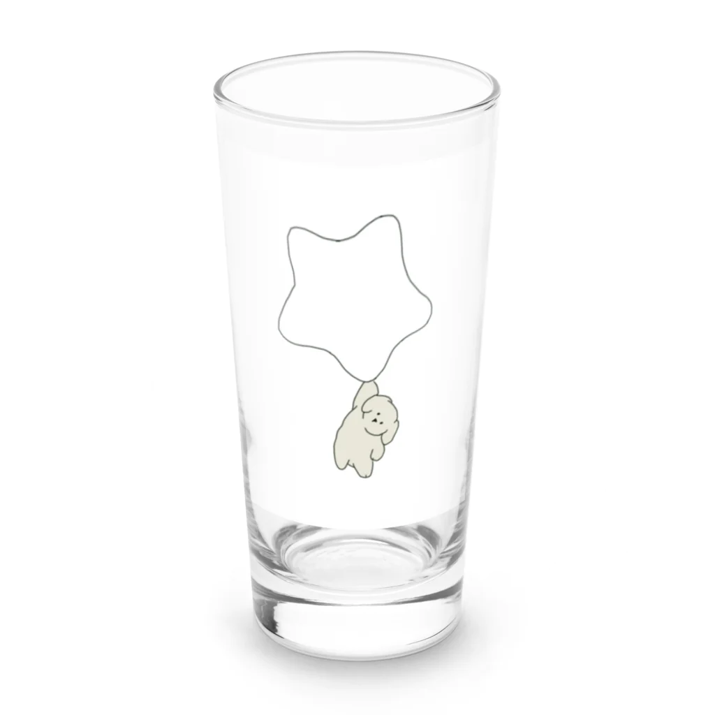 みにゆん　ねこのおやすみなさい子犬~ Long Sized Water Glass :front