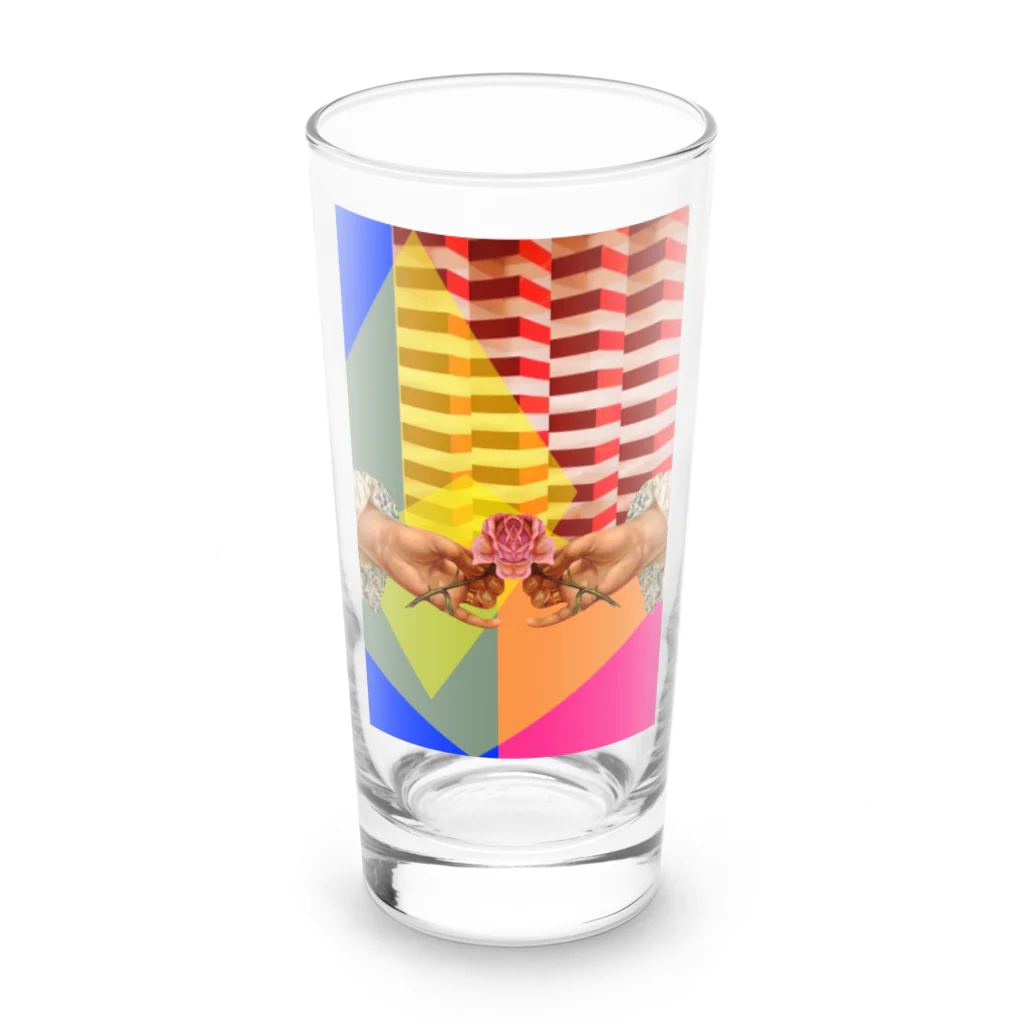 QQQstoreのRose Long Sized Water Glass :front