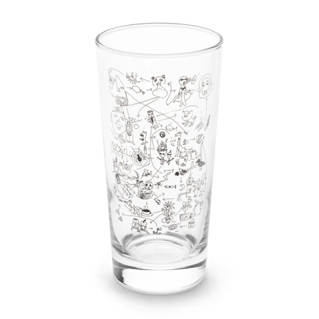 バクネギの絵しりとり Long Sized Water Glass :front