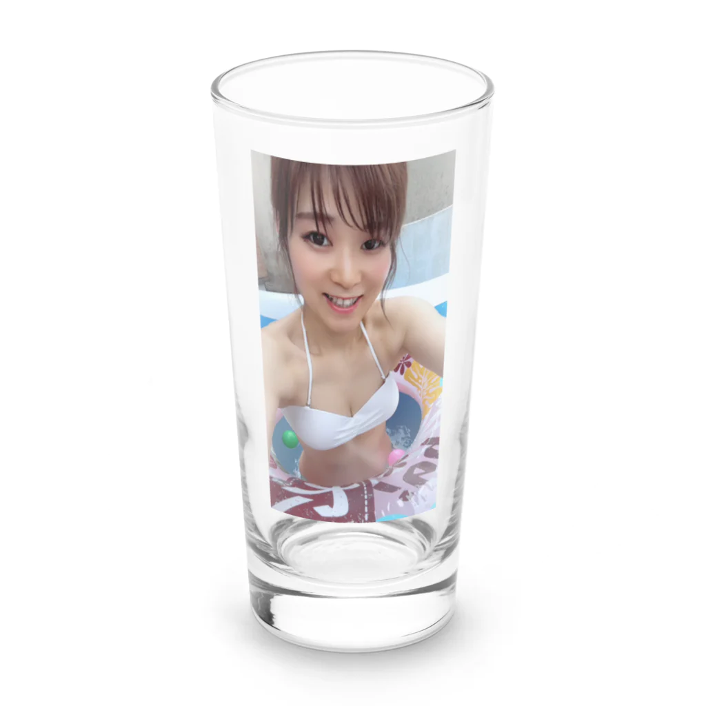 頑張れ！女将オフィシャルサイトの水着女将クッション Long Sized Water Glass :front