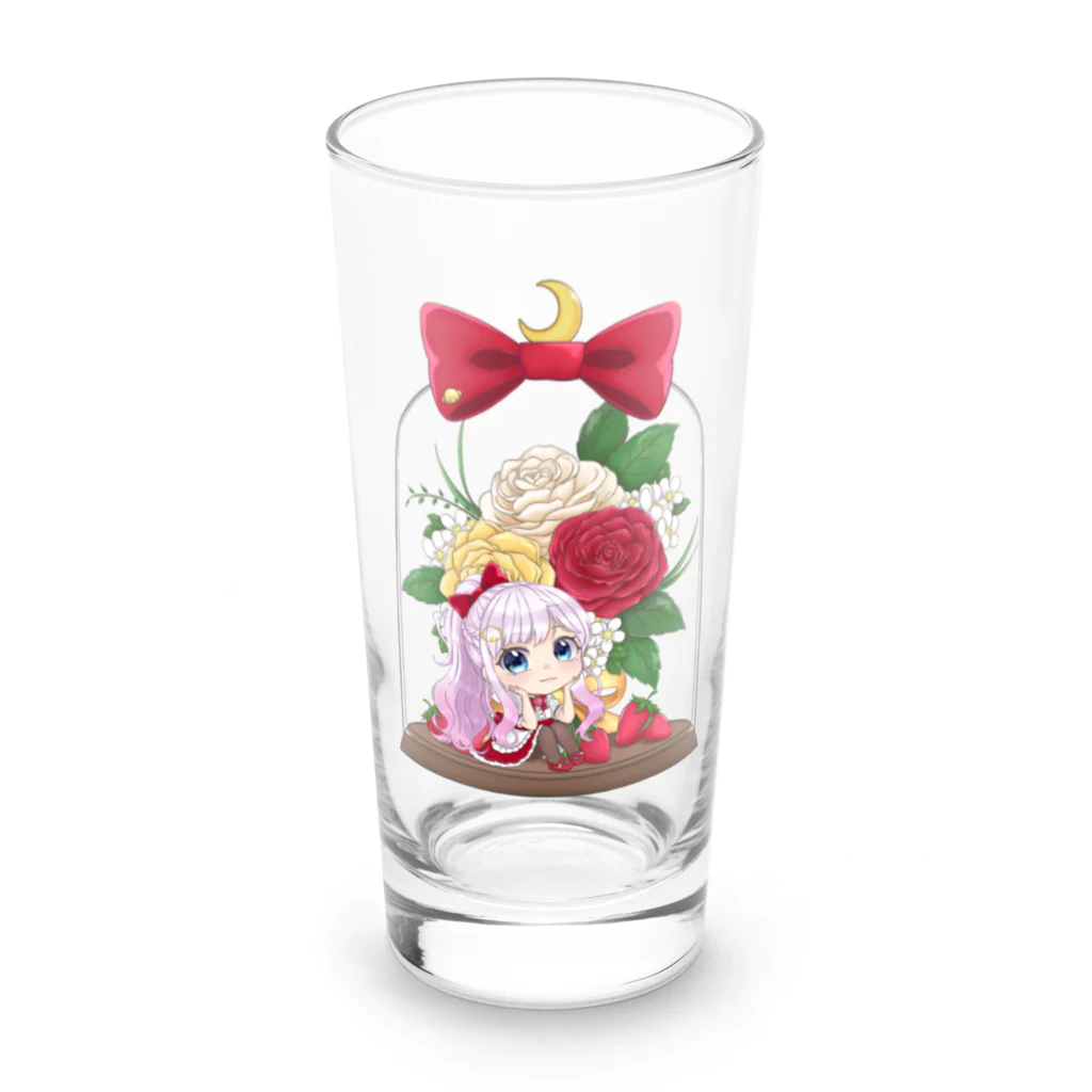 🦛ひぽまるちゃんねる🐨のバラドームミニキャラまるちゃん Long Sized Water Glass :front