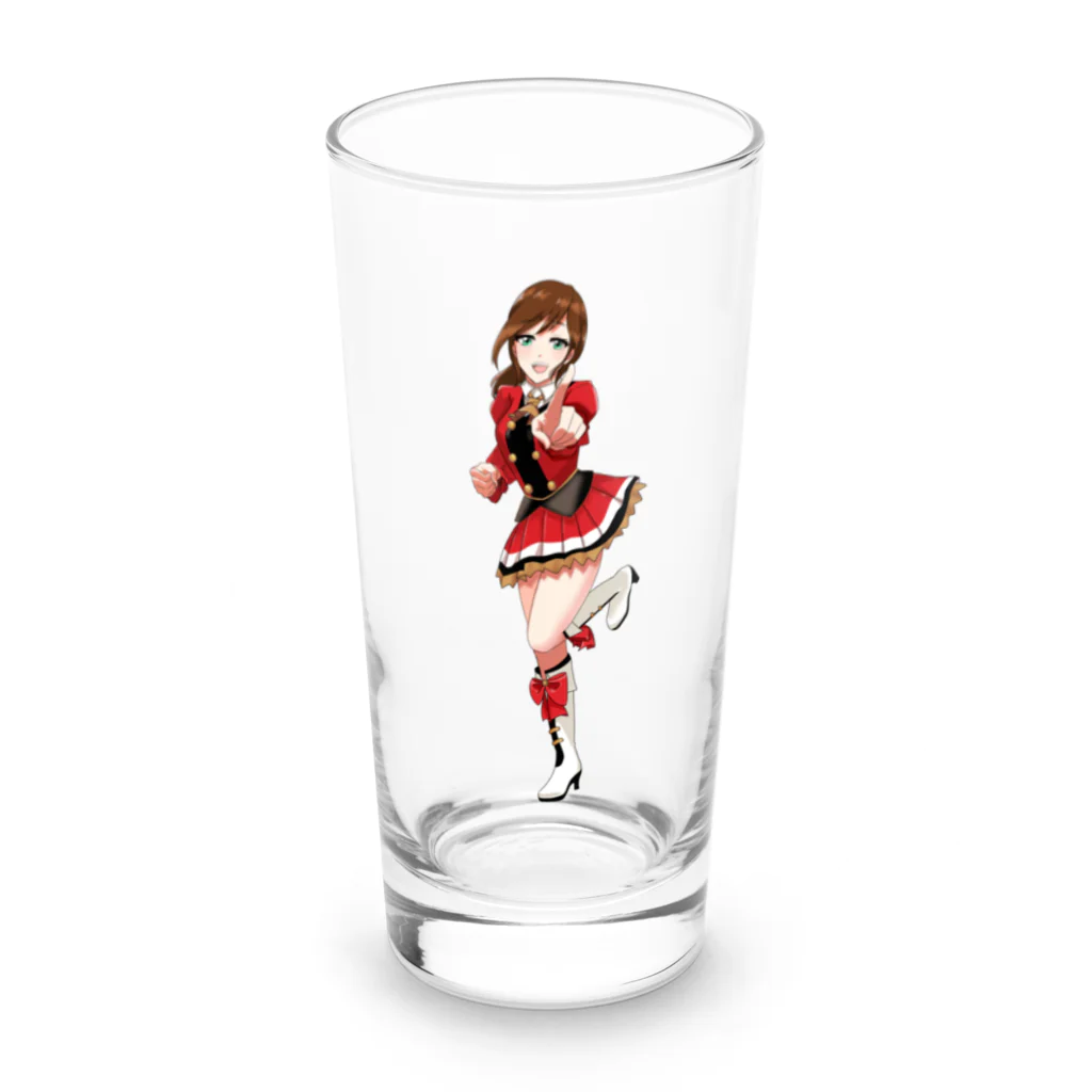 江戸川 media lab FAN SHOPのアイドルくぅ Long Sized Water Glass :front