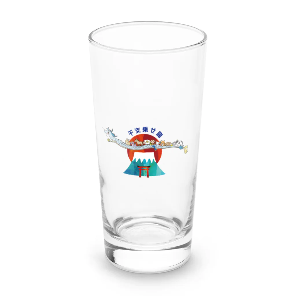 Japan Beautyオリジナルショップの干支乗せ龍アレックスさん⑤ Long Sized Water Glass :front