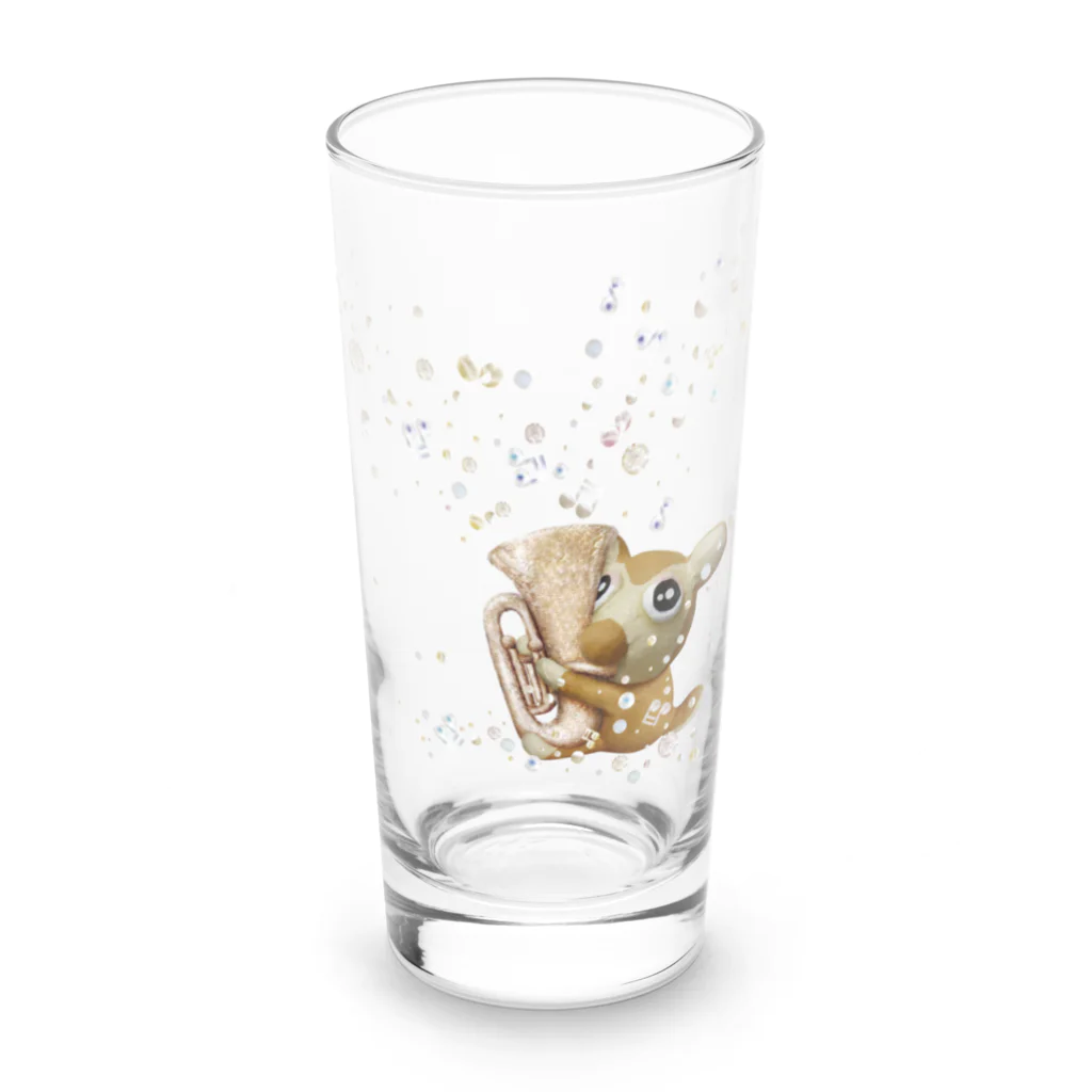 purubinのチューバ吹きの犬 Long Sized Water Glass :front