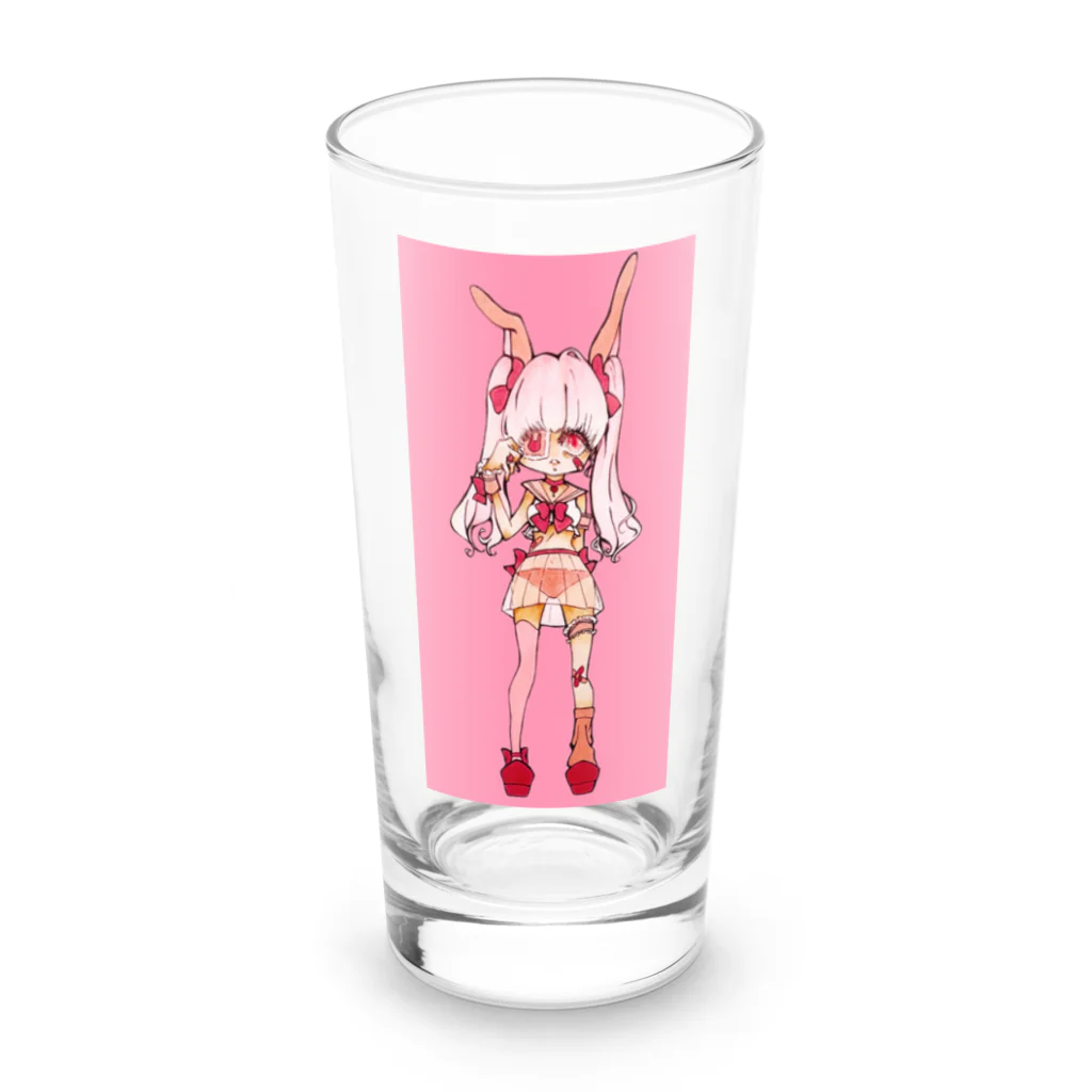 たこさんウィンナーのうさぎちゃん Long Sized Water Glass :front