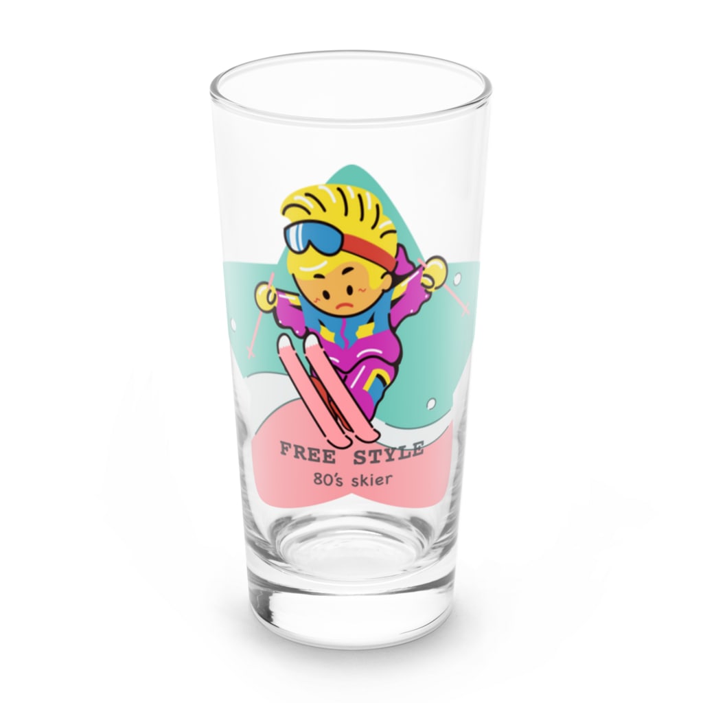 スロータイプ書店 Slowtype Booksのファンシーフリースタイルスキーヤー 296 Long Sized Water Glass :front