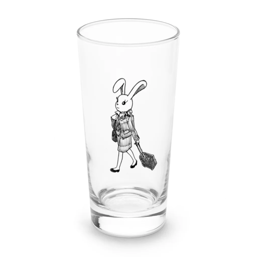 空想画学販売所のCAのウサ子 Long Sized Water Glass :front