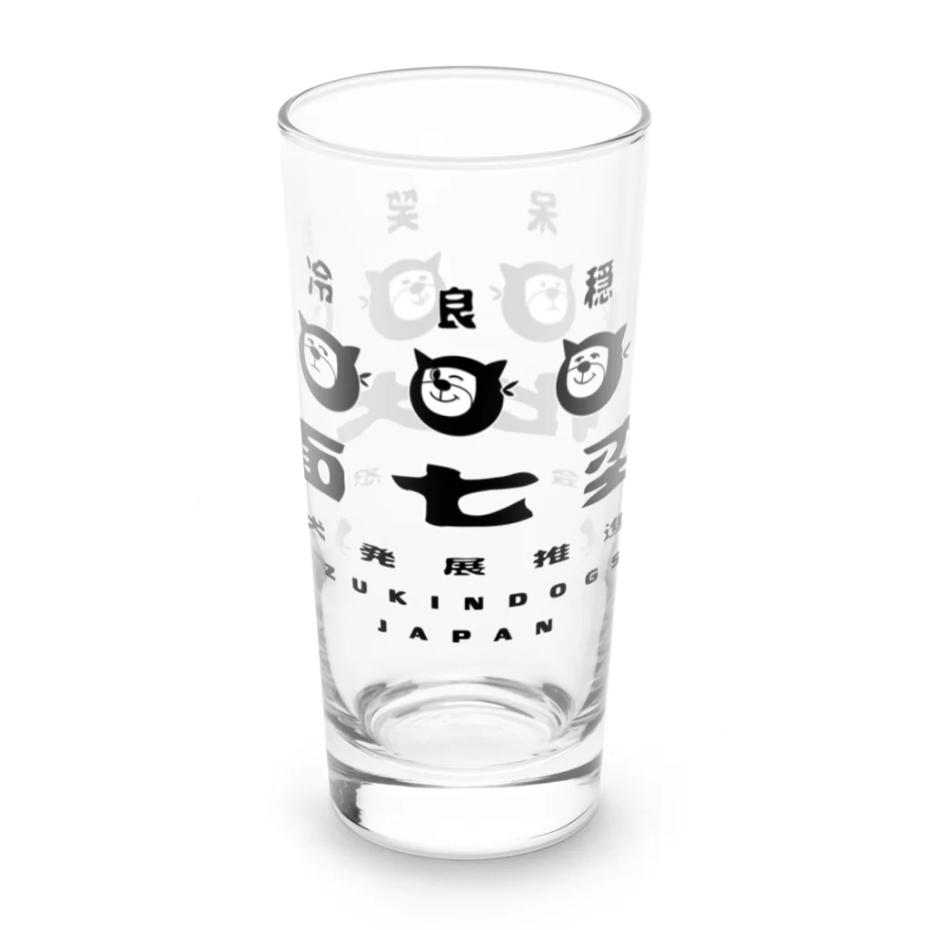 ZUKINDOGSの忍者犬発展推進協会 Long Sized Water Glass :front