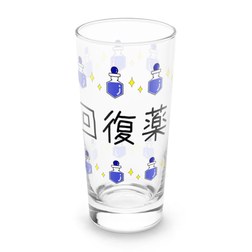 Vtuber「ぷりてぃぴんきー」オフィシャルの回復薬グラス Long Sized Water Glass :front
