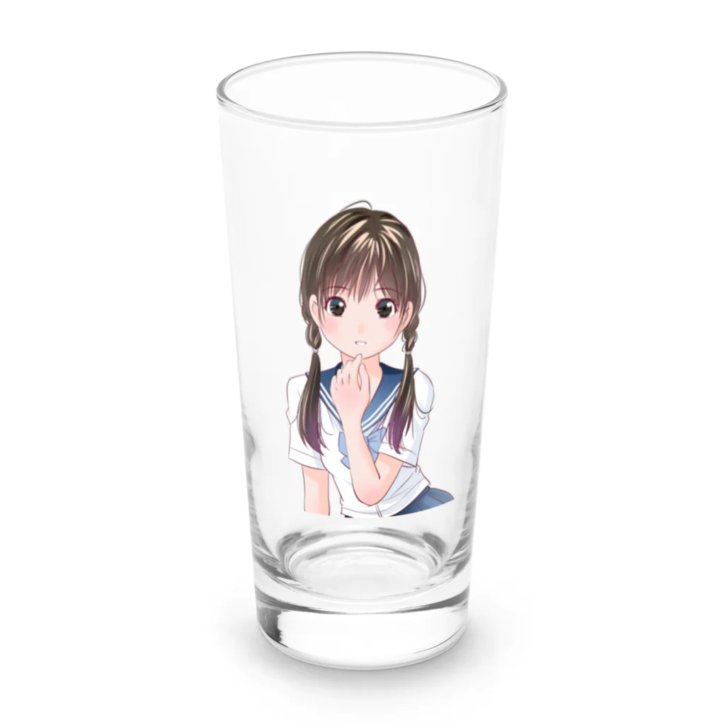 yanchikiのオリキャラグッズ店の夏木　真理弥 Long Sized Water Glass :front