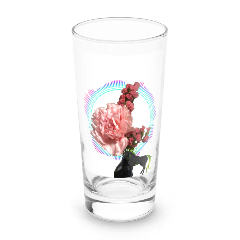 琥珀☆。.:＊・゜⛩放置少女⛩のカーネーション Long Sized Water Glass :front