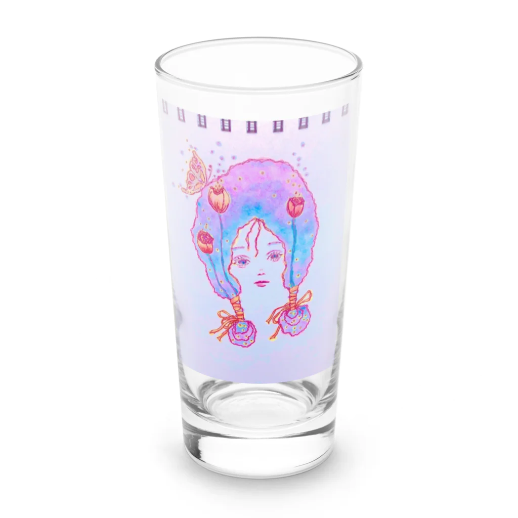 塩バターの春だね Long Sized Water Glass :front