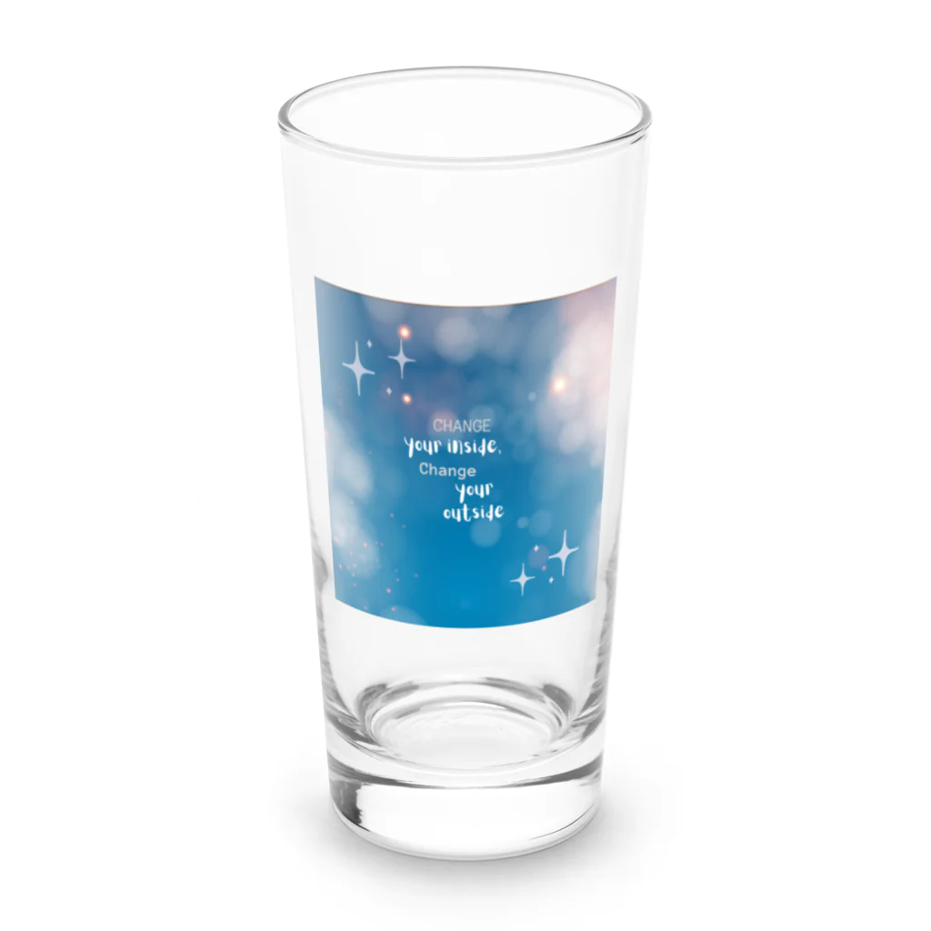 nico nico shopのChange your inside, change your outside Long Sized Water Glass :front