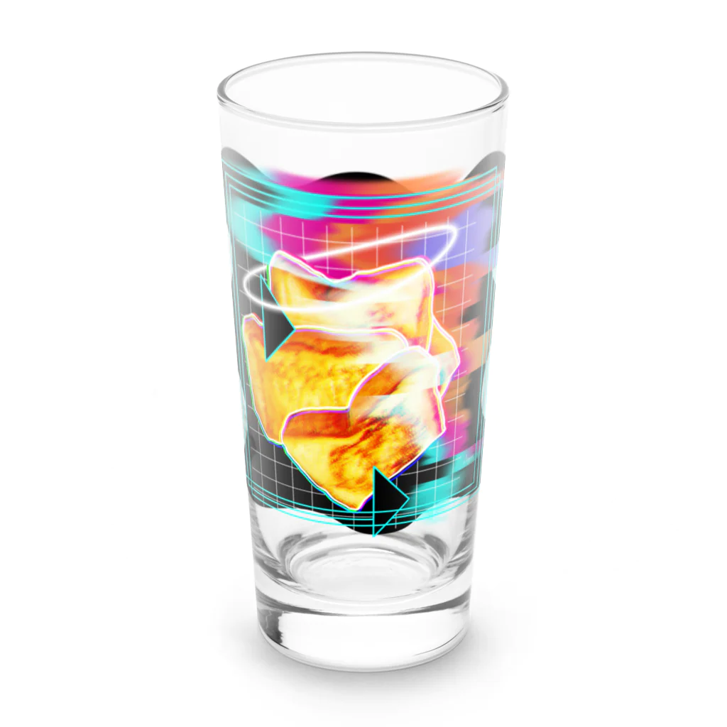 オカユのサイバーフレンチトースト Long Sized Water Glass :front