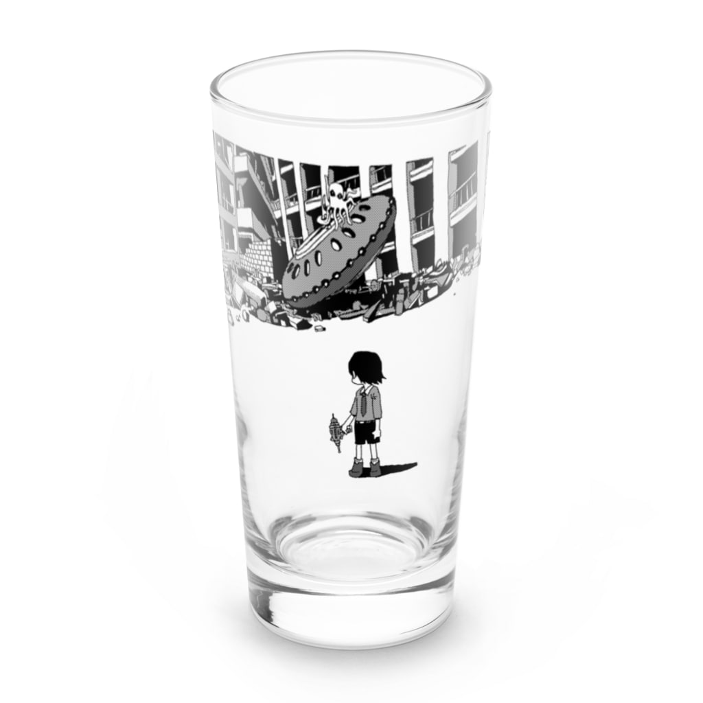 A芯の少年探偵vs宇宙人 Long Sized Water Glass :front
