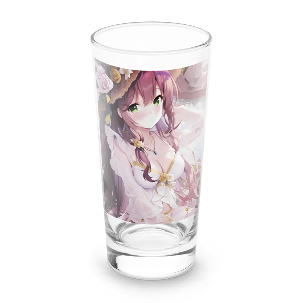 あゆはの華の妖精のかわいい女の子 Long Sized Water Glass :front