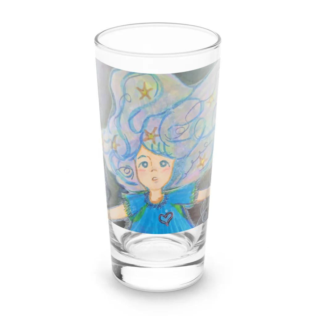 masamin minの星屑ガールさん Long Sized Water Glass :front