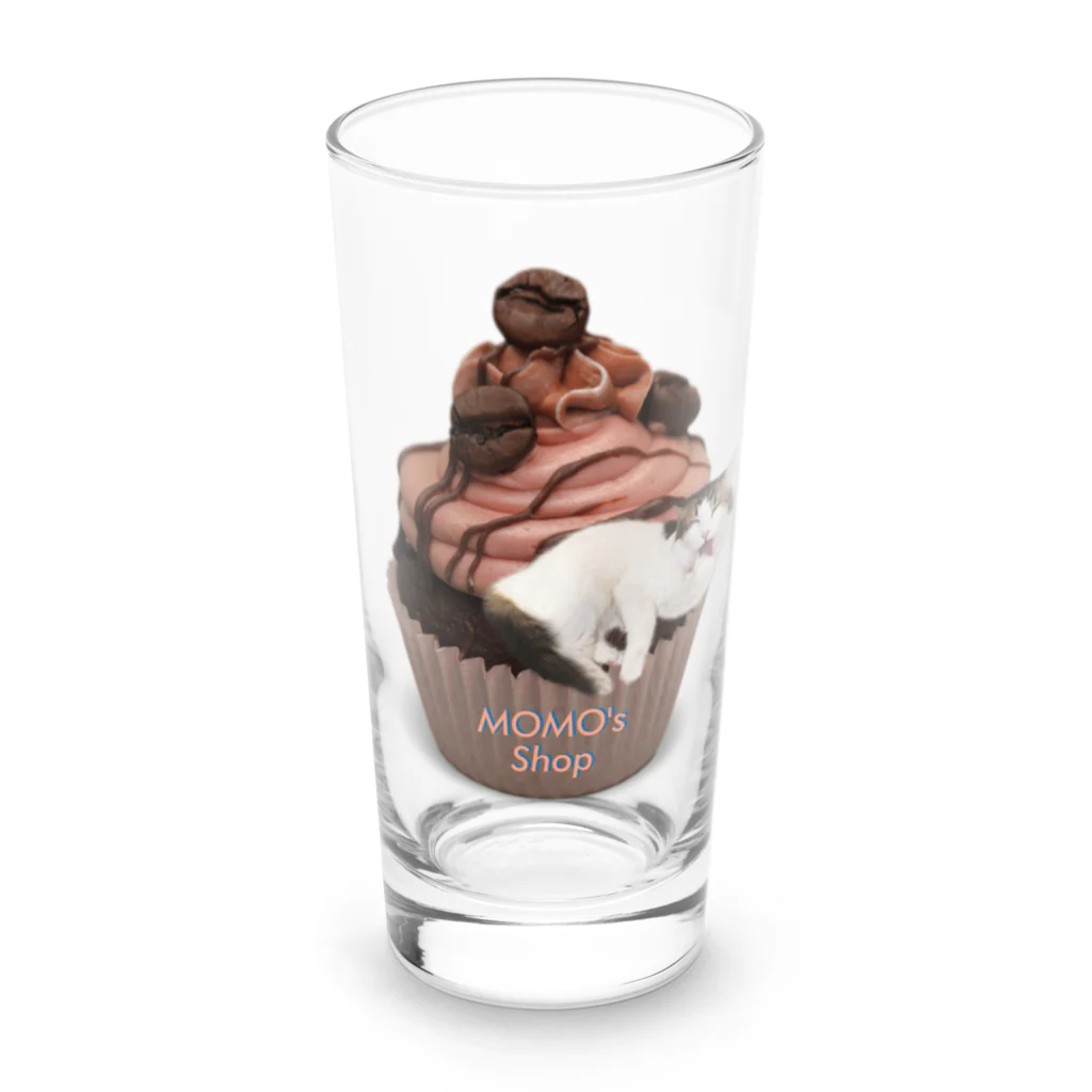 𝙈𝙊𝙈𝙊'𝙨 𝙎𝙝𝙤𝙥のMOMO's カップケーキ Long Sized Water Glass :front