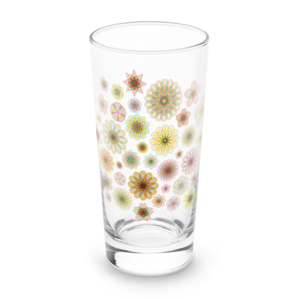 kimchinのやさしい色合いの花柄 Long Sized Water Glass :front