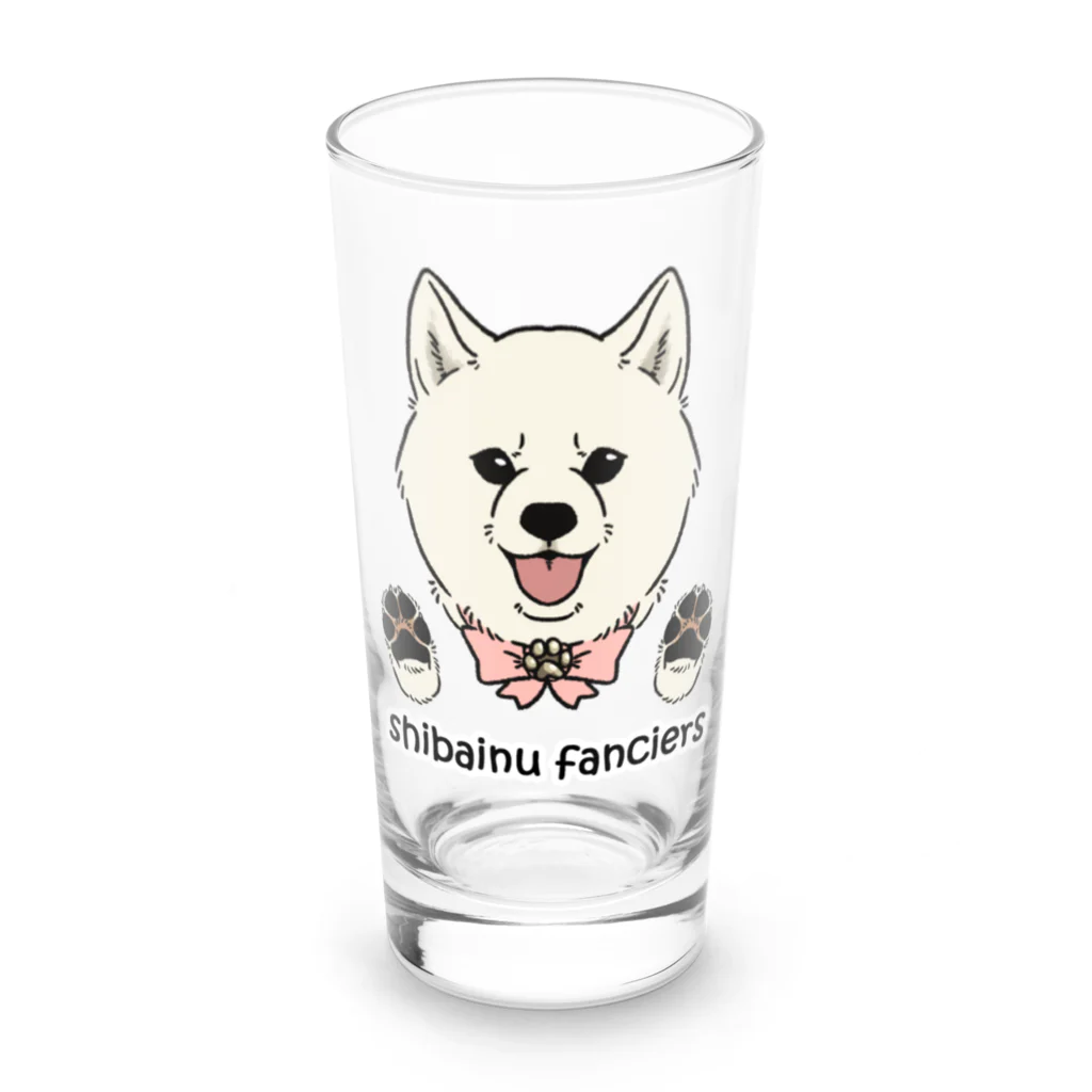 豆つぶのshiba-inu fanciers(白柴) Long Sized Water Glass :front