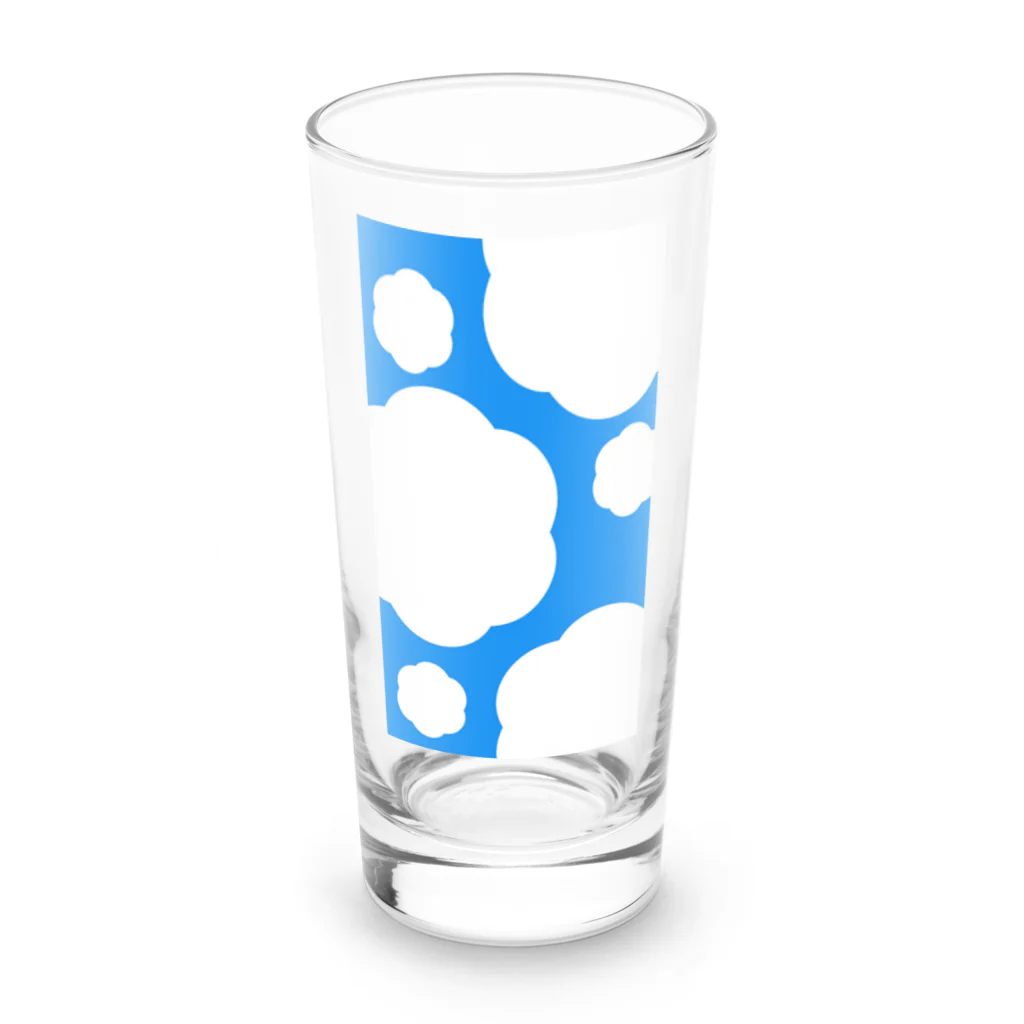 Nemunemのもくもく青空 Long Sized Water Glass :front