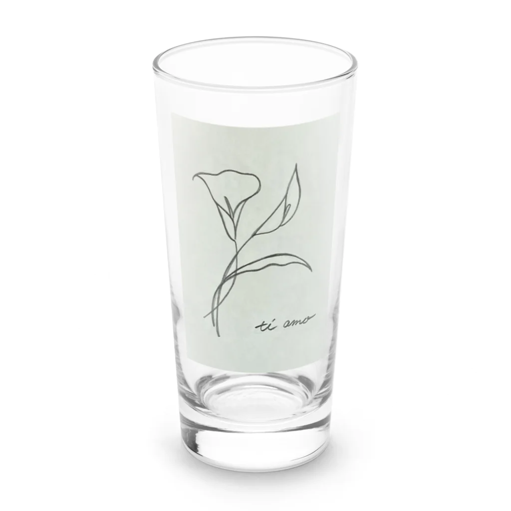 shokoshokomoの花 Long Sized Water Glass :front