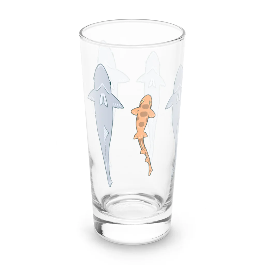 miyaura-1010のくっつきコバンザメ Long Sized Water Glass :front