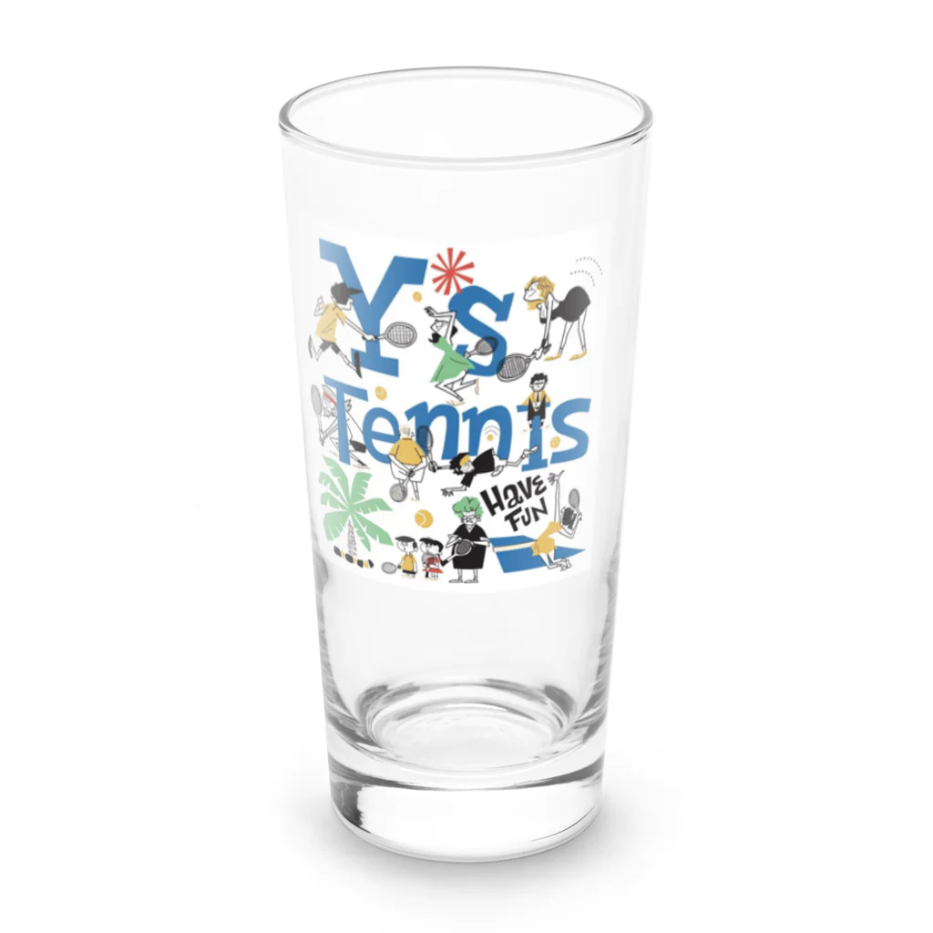 Y's TennisのY's Tennisシャッター柄 Long Sized Water Glass :front