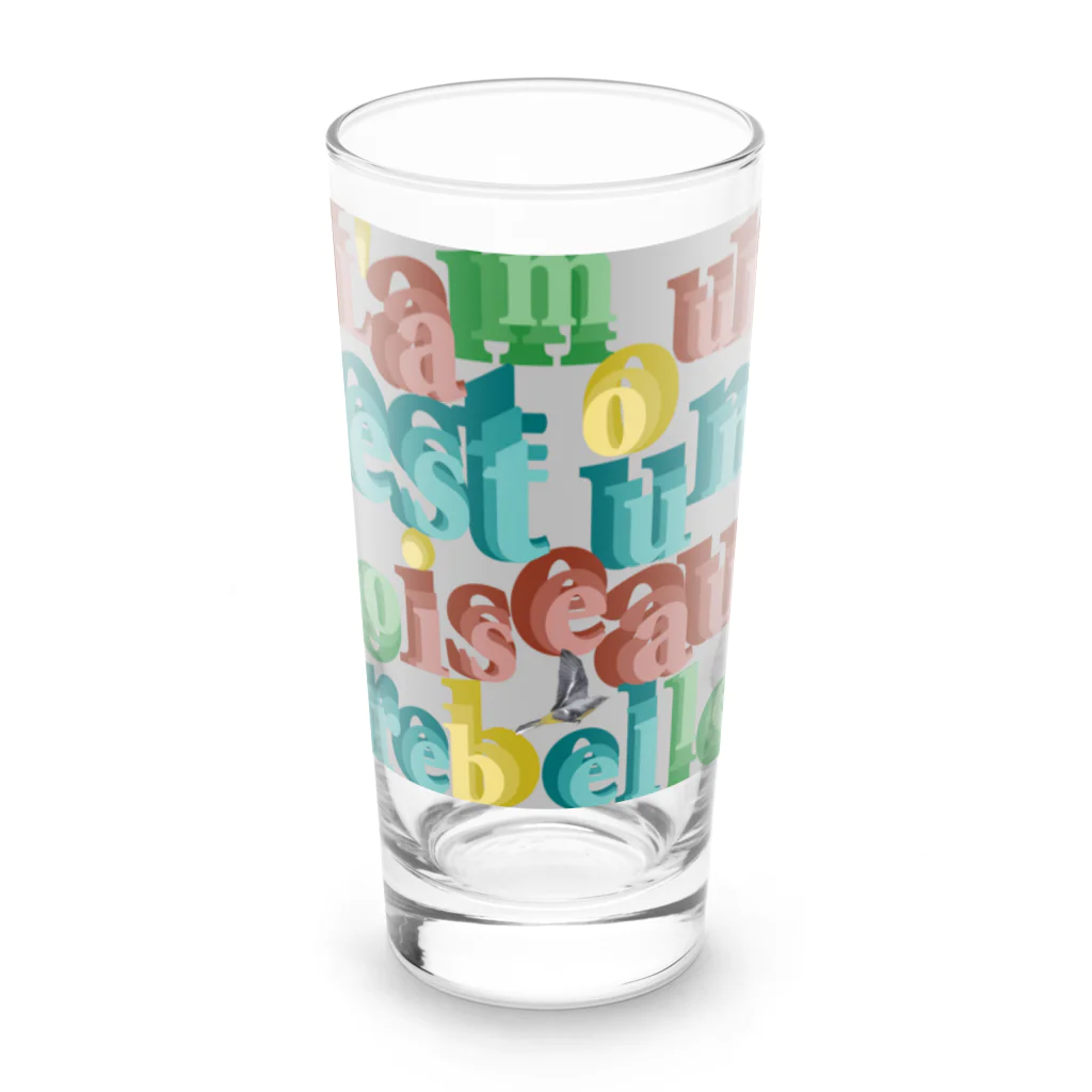 MoVのハバネラ　【フランス語】 キセキレイ Long Sized Water Glass :front