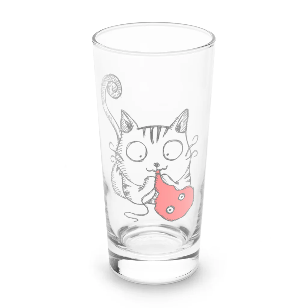 Takuya Yoshimotoのものしりな猫 Long Sized Water Glass :front