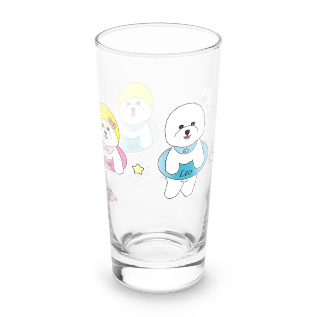 ミルフィーユ(Mirufeuille)のゆったりまったりレオ＆みるく5 Long Sized Water Glass :front