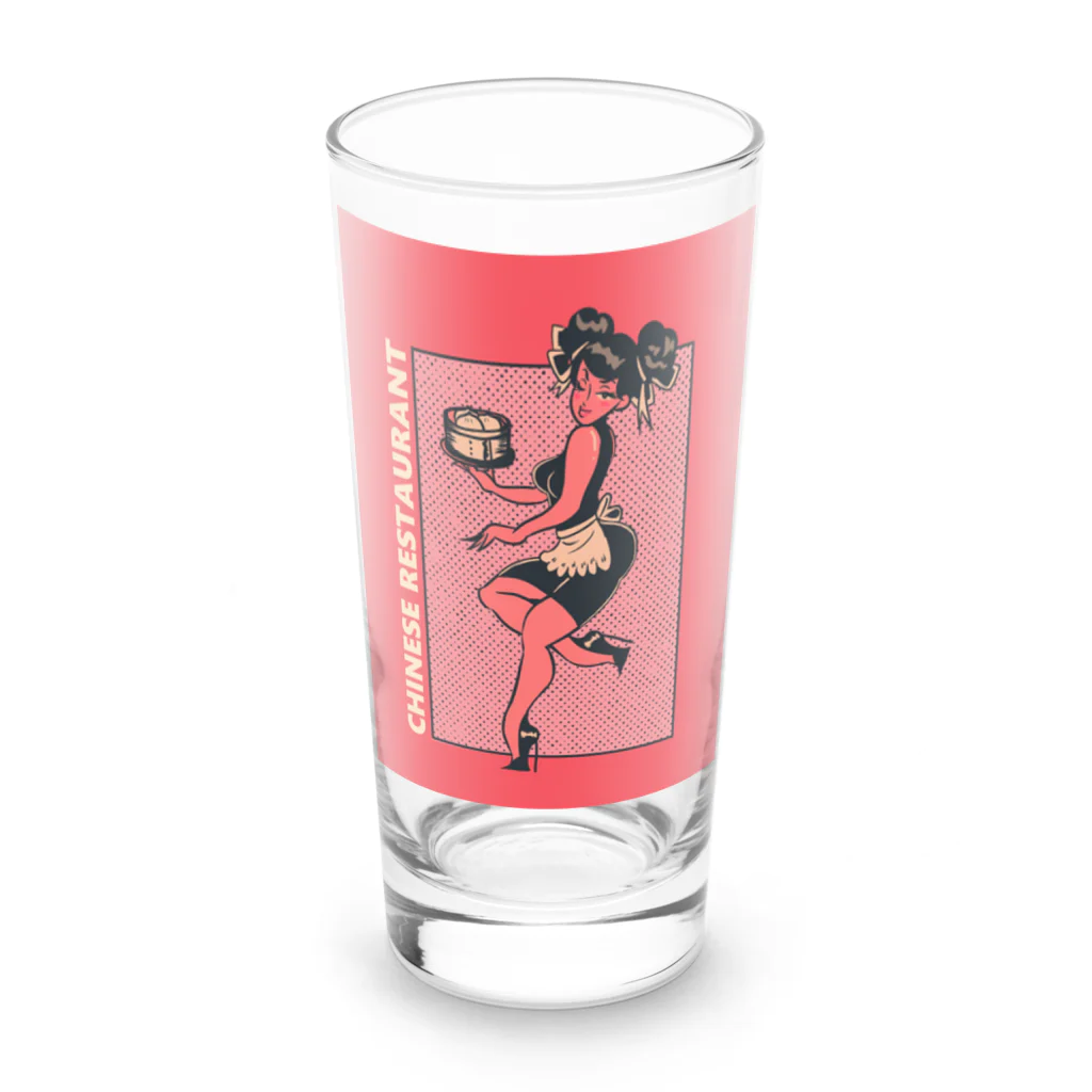 中華呪術堂（チャイナマジックホール）のCHINESE RESTAURANT WAITRESS GIRL Long Sized Water Glass :front