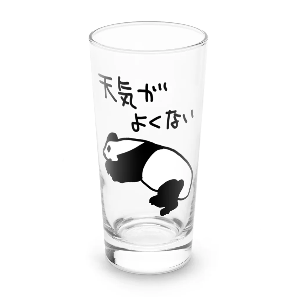 ミナミコアリクイ【のの】の天気がね【パンダ】 Long Sized Water Glass :front