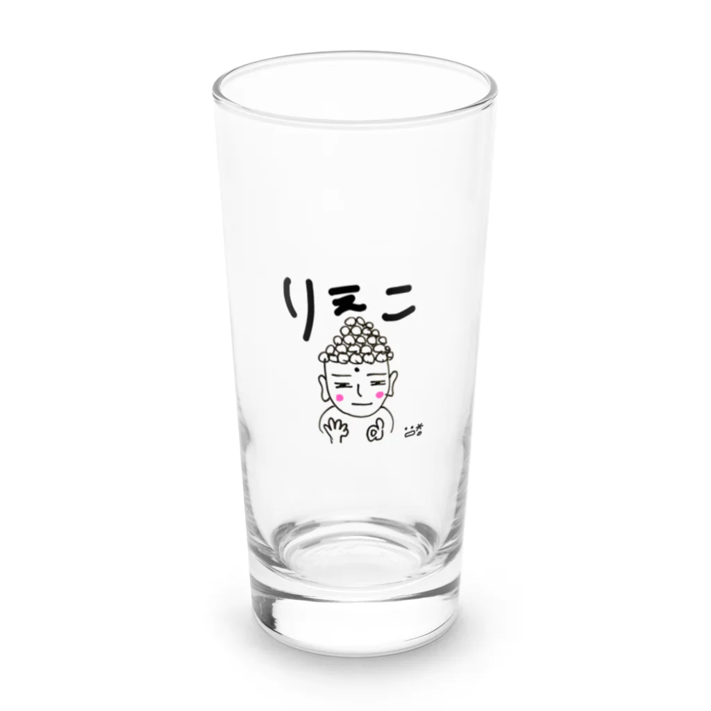 rie-pocochaのだいぶつ。くん Long Sized Water Glass :front