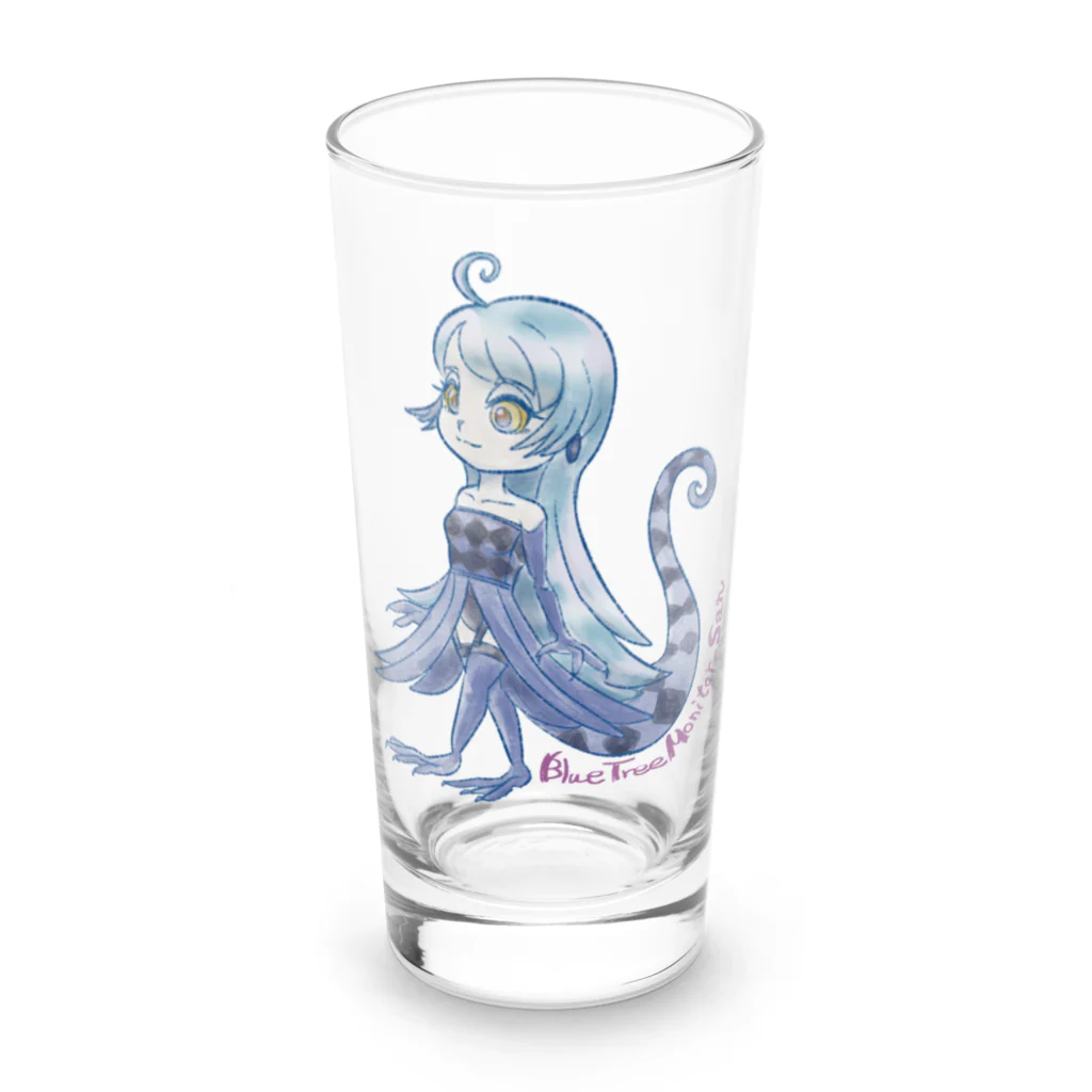 LusterAのアオホソオオトカゲさん Long Sized Water Glass :front