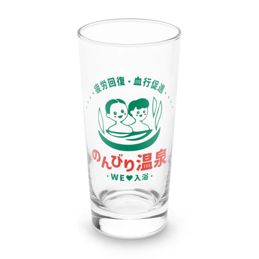 温泉グッズ@ブーさんとキリンの生活ののんびり温泉 Long Sized Water Glass :front