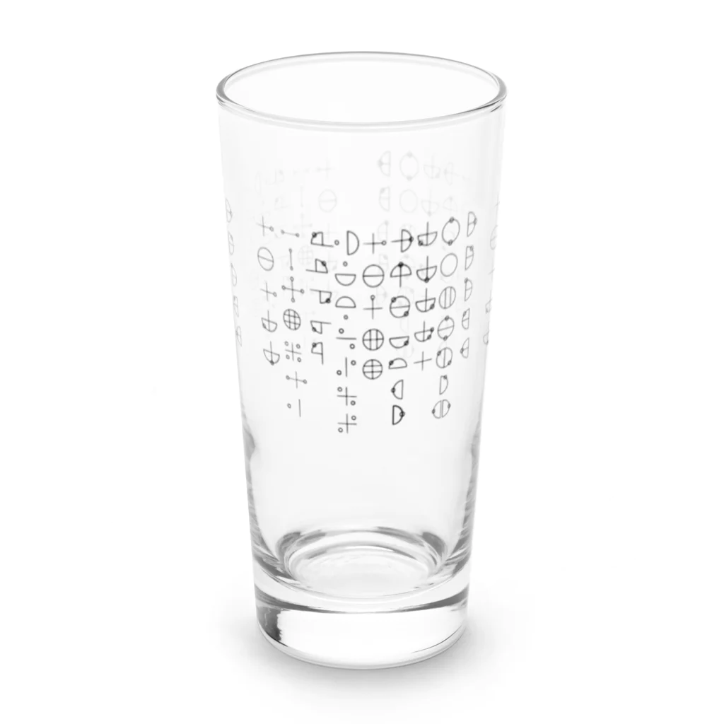 COCONUTchanのカタカムナ第5首第6首グッズ Long Sized Water Glass :front