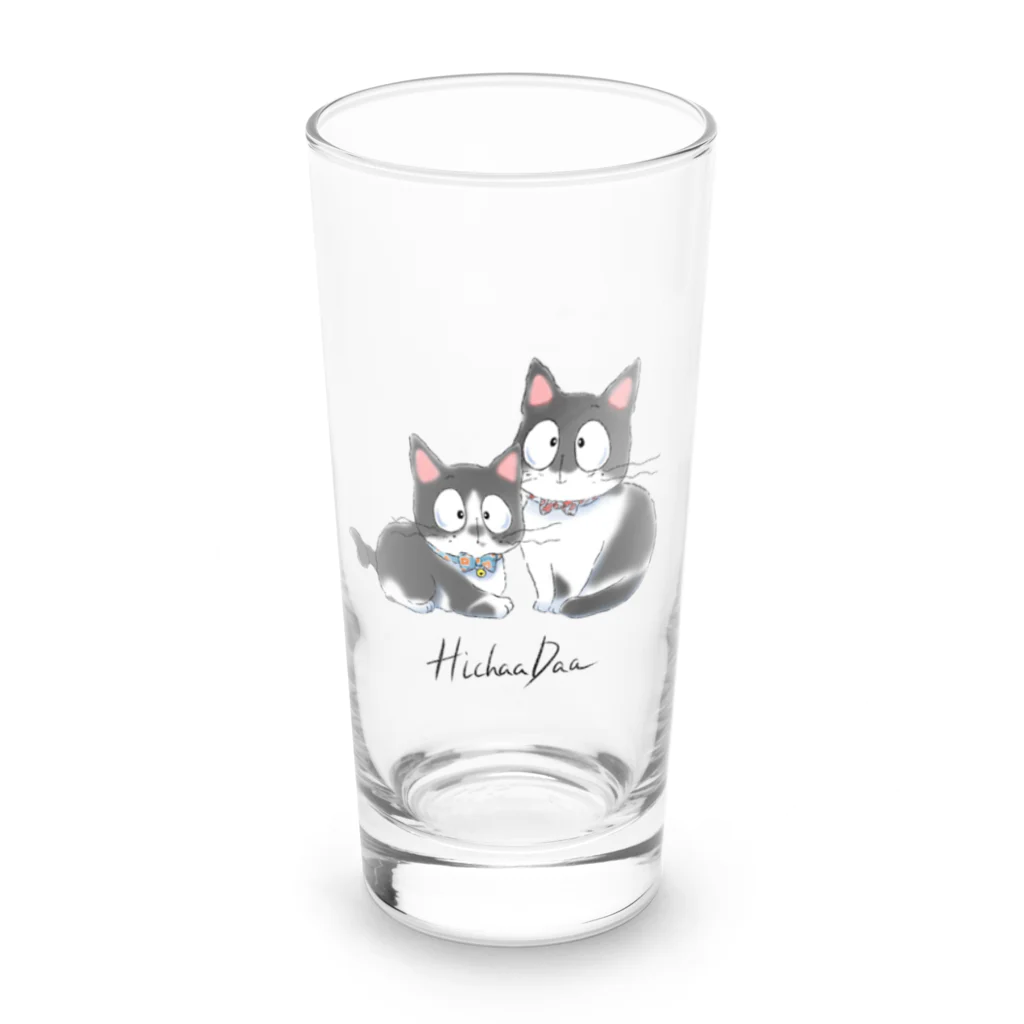 ひちゃ。のグッズ部屋の会長ちゃんと秘書ちゃん💓💓 Long Sized Water Glass :front