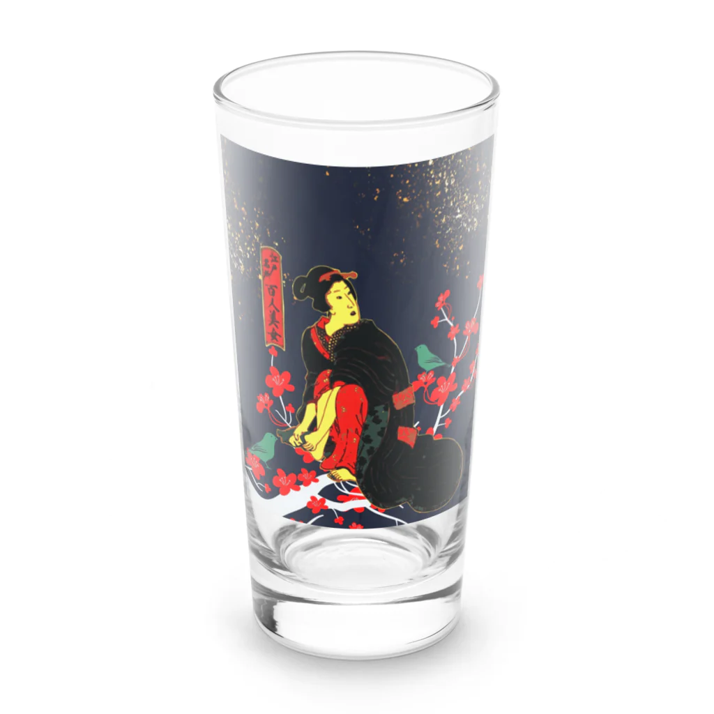 ごった煮商店の江戸名所百人美女 Long Sized Water Glass :front