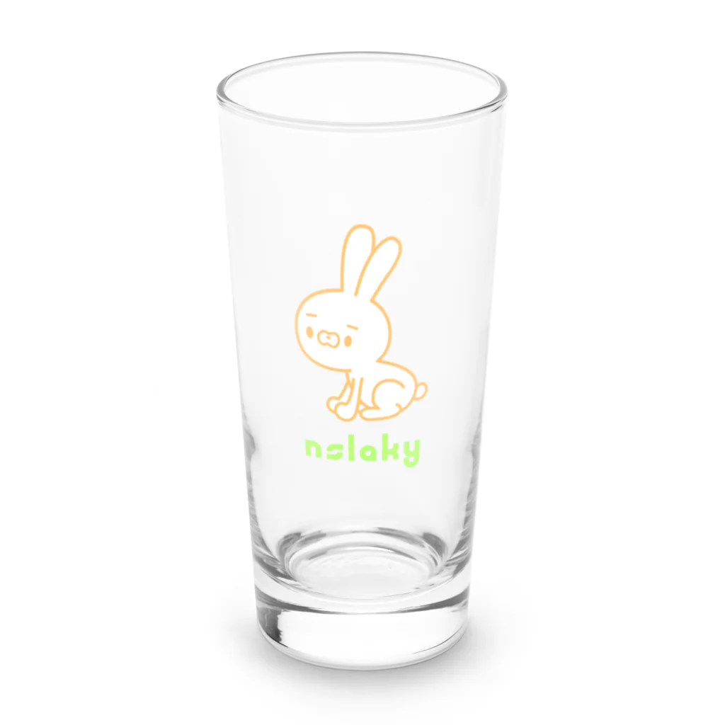 ［ n / k ］ONLINE_SHOPのおすわりシチョウサ(赤肉) Long Sized Water Glass :front