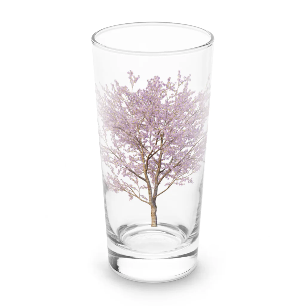 sakura365の一本桜 by sakura365 Long Sized Water Glass :front