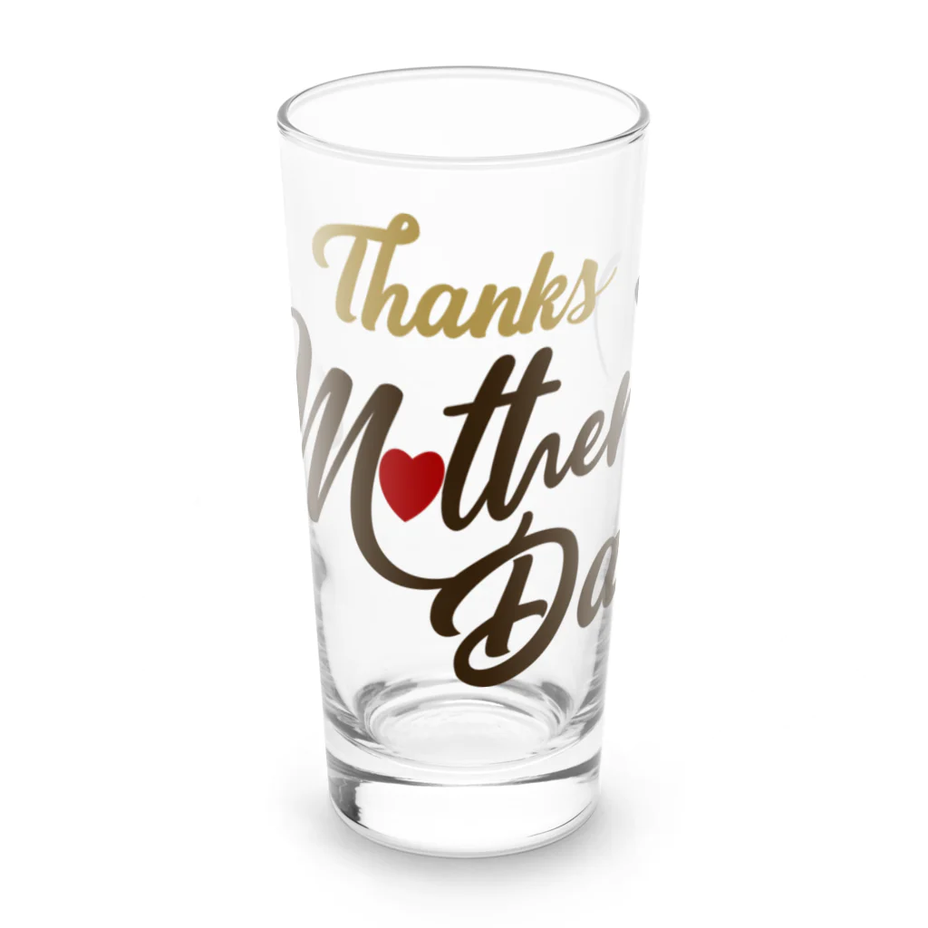 t-shirts-cafeのThanks Mother’s Day Long Sized Water Glass :front