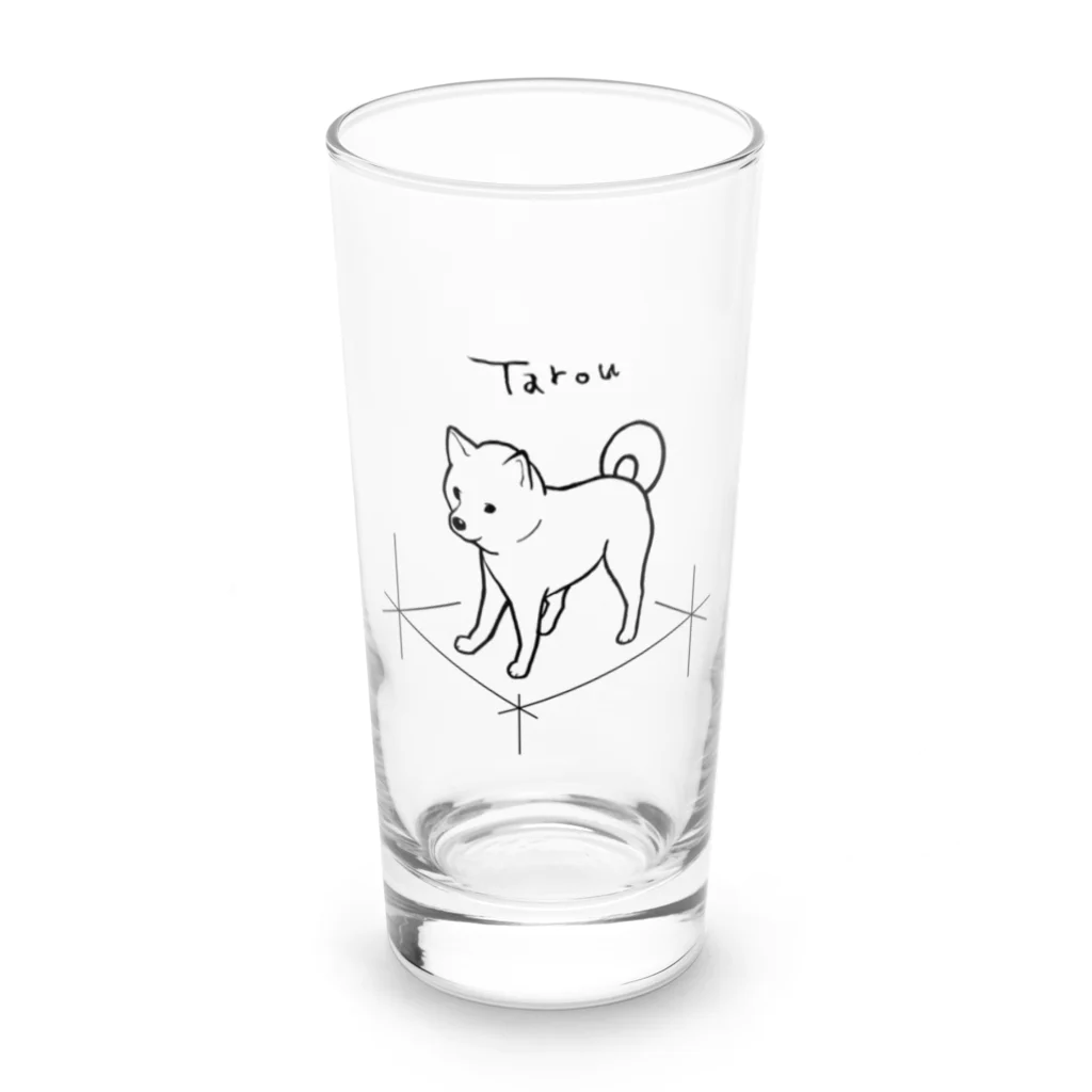 にゃいまんが♩のしば犬たろう Long Sized Water Glass :front