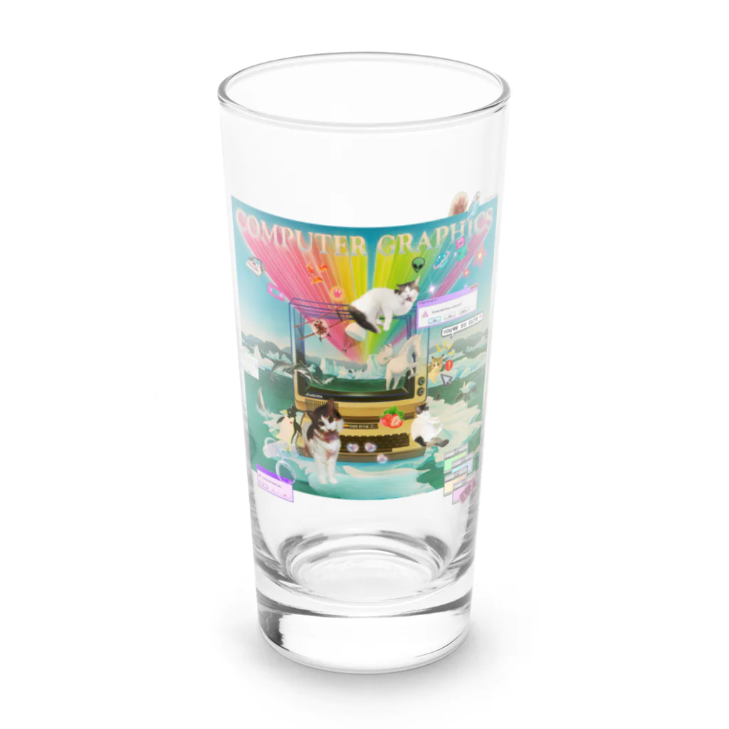 𝙈𝙊𝙈𝙊'𝙨 𝙎𝙝𝙤𝙥の#Computer graphics 2023 Long Sized Water Glass :front