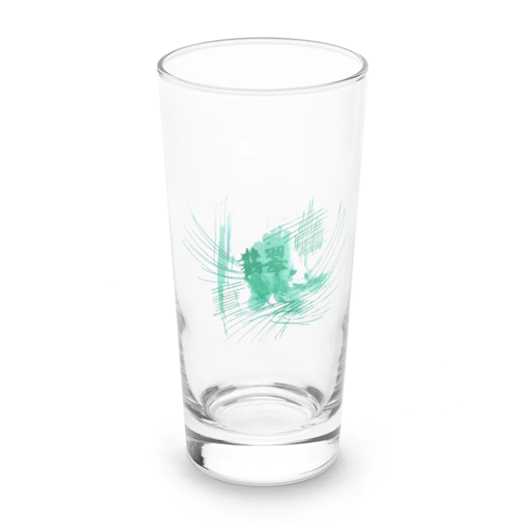 くろ【モノクローム】の翡翠 Long Sized Water Glass :front