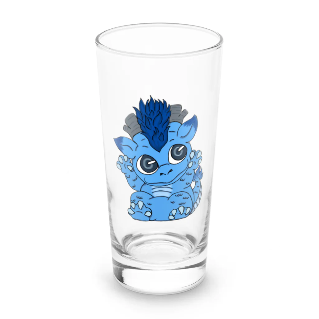 白黄神龍の龍の子 Long Sized Water Glass :front